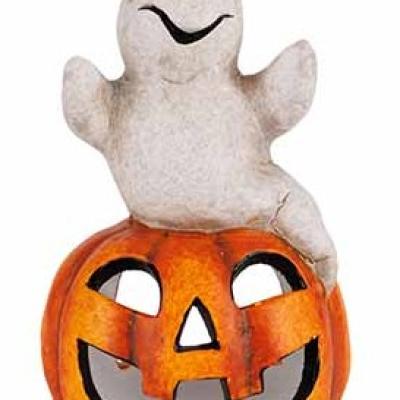THEELICHTHOUDER POMPOEN WITH GHOST ORANJE