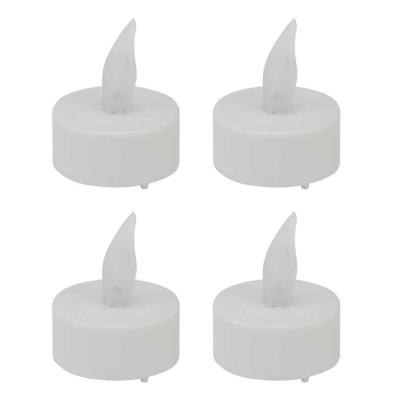 THEELICHT SET4 LED WIT OP KAART INCL. 4 CR2032 BATT.