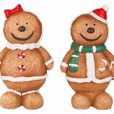 FIGUUR COOKIE  2ASS BRUIN AARDEWERK