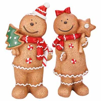 FIGUUR COOKIE  2ASS BRUIN KERAMIEK