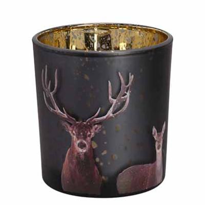 THEELICHTHOUDER DEERS GROEN GLAS THEELICHTHOUDER DEERS GROEN GLAS