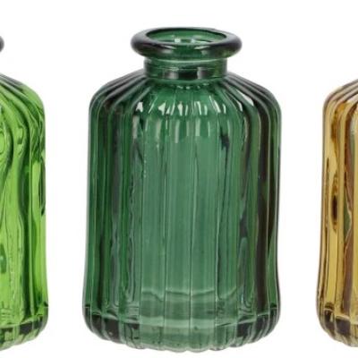 KARAKUM FOREST GREEN GLASS BOTTLE 6X6X10CM