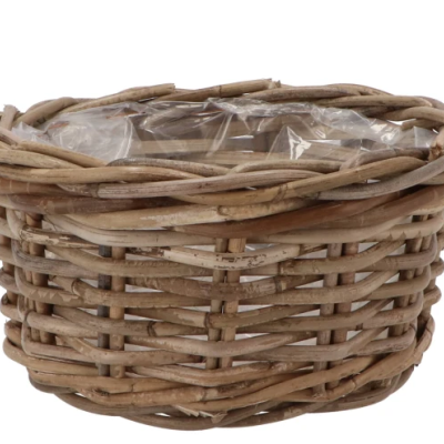 ROTAN IVY BASKET LOW ROUND Dia 25 cm