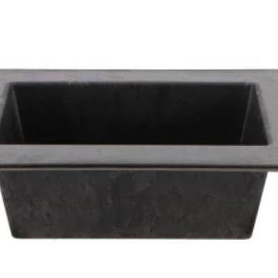 Melamine grijs schaal vierkant 31 X 22 X 5 CM