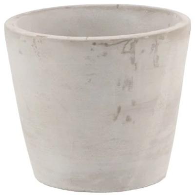 BETON POT ROND  GRIJS 14 X 12 CM