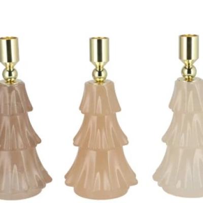 JAZZ COZY SAND CANDLE HOLDER X-MAS TREE ASS 