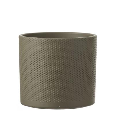 Era pot rond groen relief