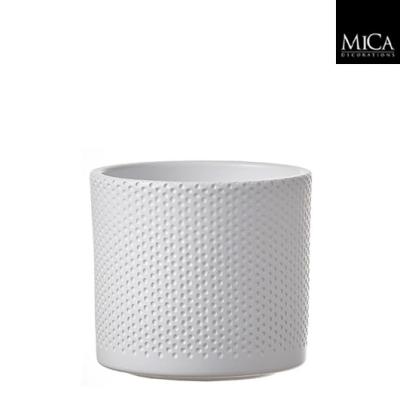 Era pot rond wit relief
