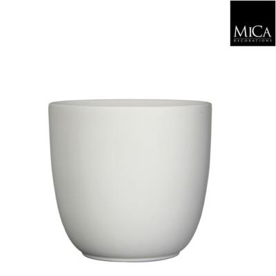 Tusca pot rond wit mat