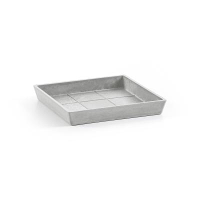 Saucer Square White Grey
