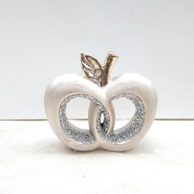 APPEL  met glitter 20X6X18 cm