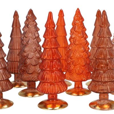 TWINKLE AUTUMN BROWN GLASS TREE ASS 9X35CM TWINKLE AUTUMN BROWN GLASS TREE ASS 9X35CM