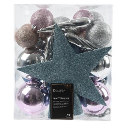 Kerstbal kunststof mix - Blush Kerstbal kunststof mix - Blush