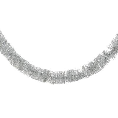 Lametta guirlande pet shiny - zilver Lametta guirlande pet shiny - zilver