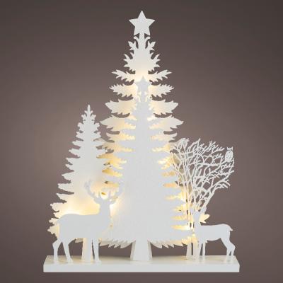 LED Scene triplex bostafereel warmwit - indoor LED Scene triplex bostafereel warmwit - indoor
