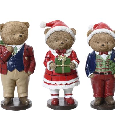 Beer polyresin bear 3ass
