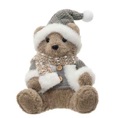 Beer kunstbont sitting hat and cloth
