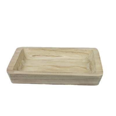 Schaal rechthoekig Paulownia 40 x 17 cm