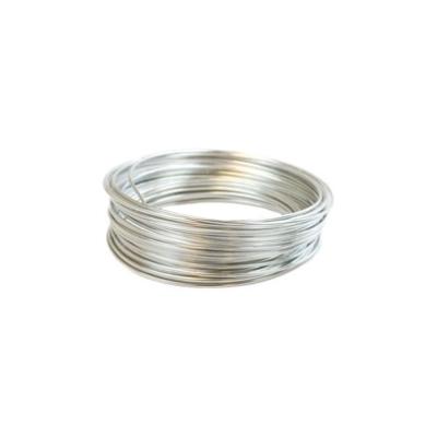 Alu draad 2 mm  100 gr - Zilver/Argenté