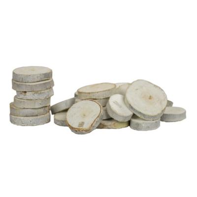 Houten schijfjes wit - Wooden Slice White 2/3 cm