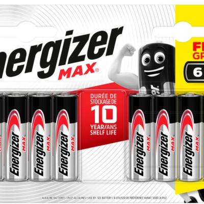 ENERGIZER MAX LR6 AA BL6+2 PROMO