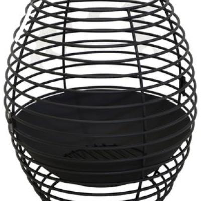 Cozy Spiral Firepit Black D50H50