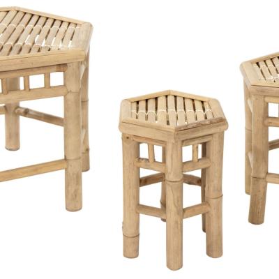 Bamboo Hecta Stool L28W24H32