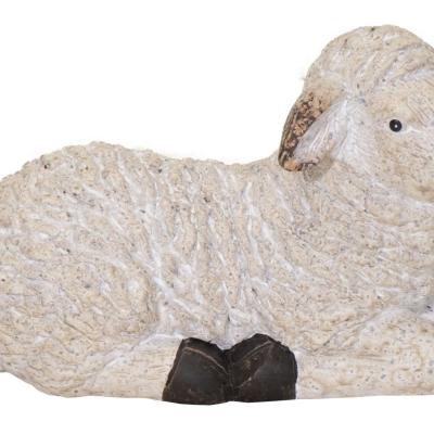 Imagine Sheep Resting White L21W11H15