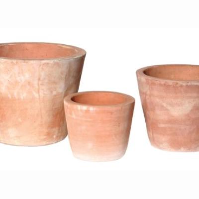 Whitewash Pot Planter D23H21