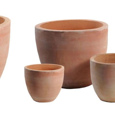 Whitewash Egg Pot D25H22