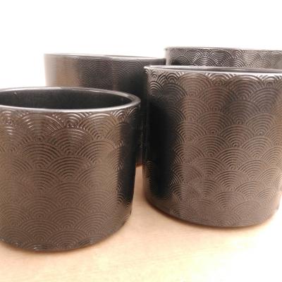 Cylinder waaier dunkelsilber 17cm