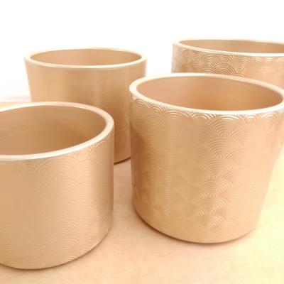 Cylinder waaier gold 17cm