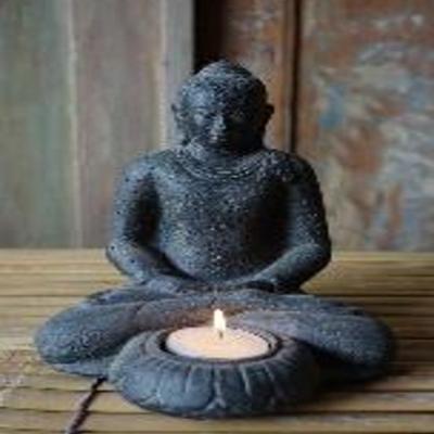 Buddha Seated with Candle 2