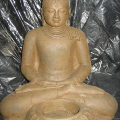 Buddha Seated with Candle 1