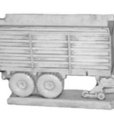 Beton - Gras opraapwagen