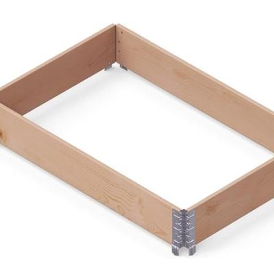 Moestuinbak Garden box Eco naturel 120x80x19,5cm