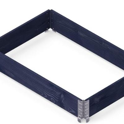 Moestuinbak Garden box Eco zwart 120x80x19,5cm