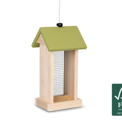 Voederhuis pinda's hout 28,5cm FSC®