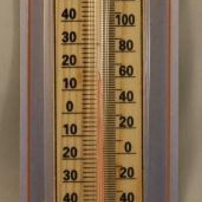 Thermometer hout -40 +50 °C.