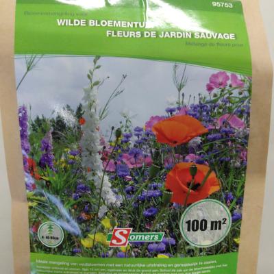 Bloemenmengsel voor Wilde bloementuin 100 m²