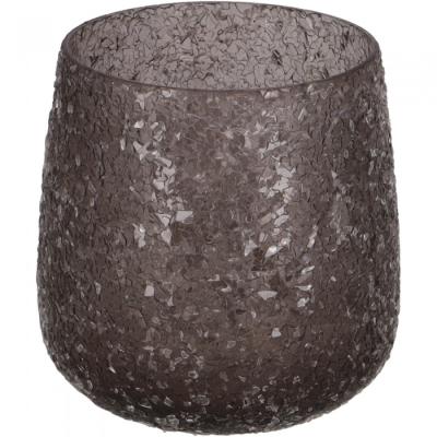 Glazen Windlicht "Brant"Antraciet